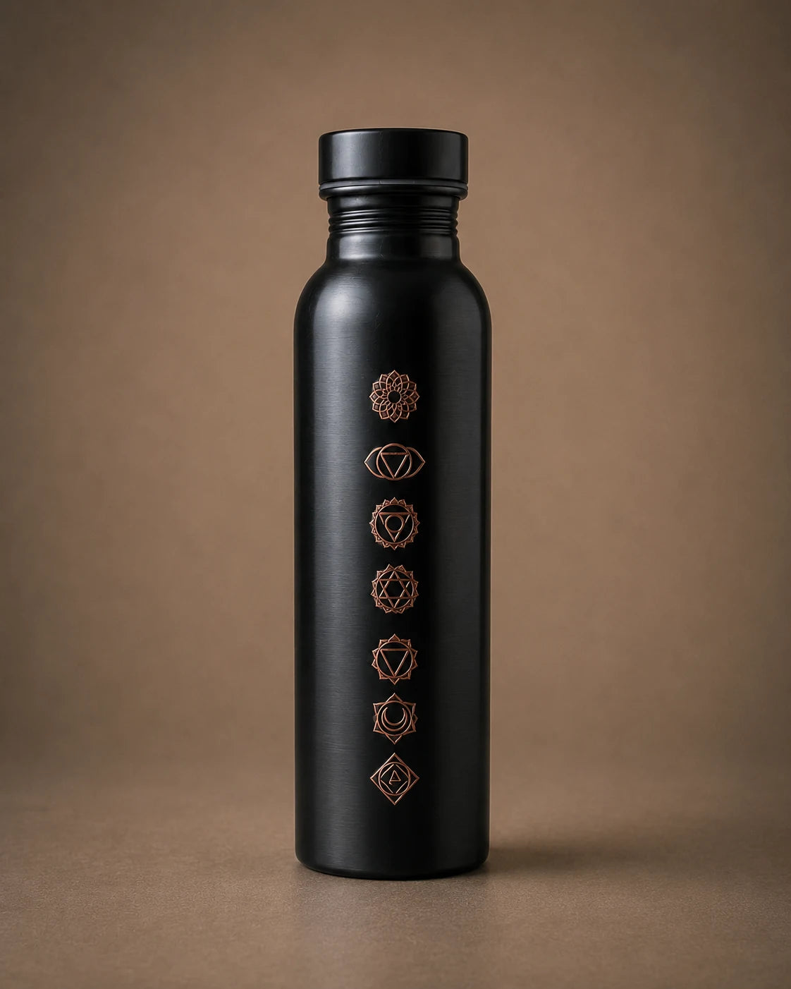 Vintage Chakra Copper Water Bottle – Ayurvedic Design