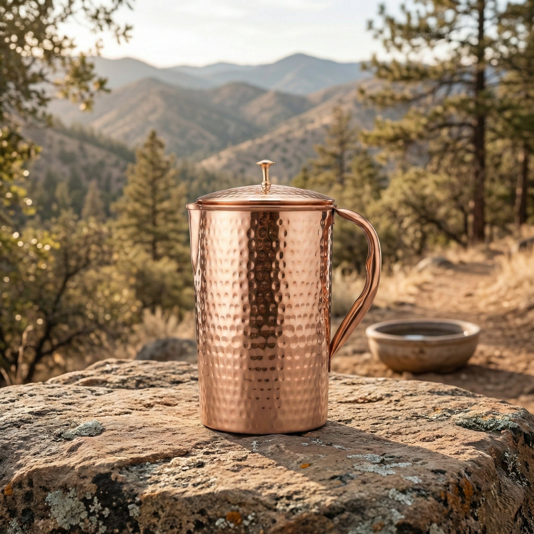 Hammered Copper Jug 2L | Pure Copper Water Jug