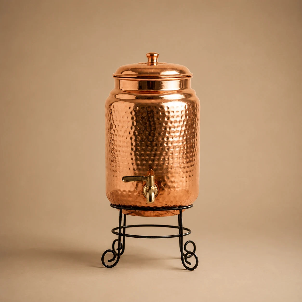 Hammered Copper Water Dispenser 6L | Pure Copper