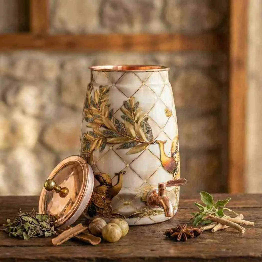 Royal Peacock 9L Copper Water Dispenser | Pure Copper
