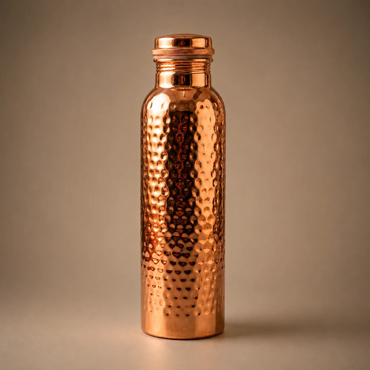 Hammered Pure Copper Water Bottle 950ml