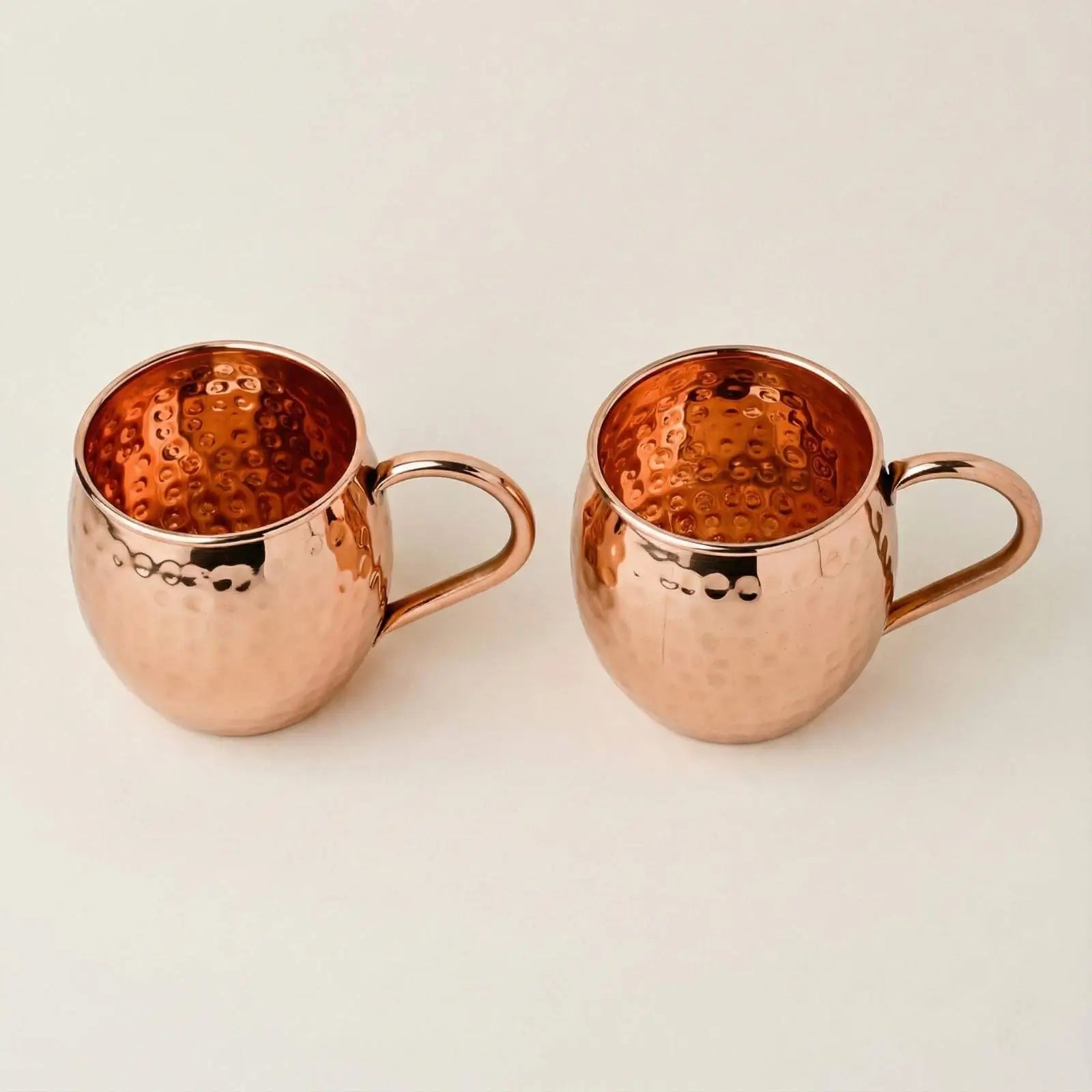 Pure Copper Moscow Mule Mugs (Set of 2) | Premium Barware