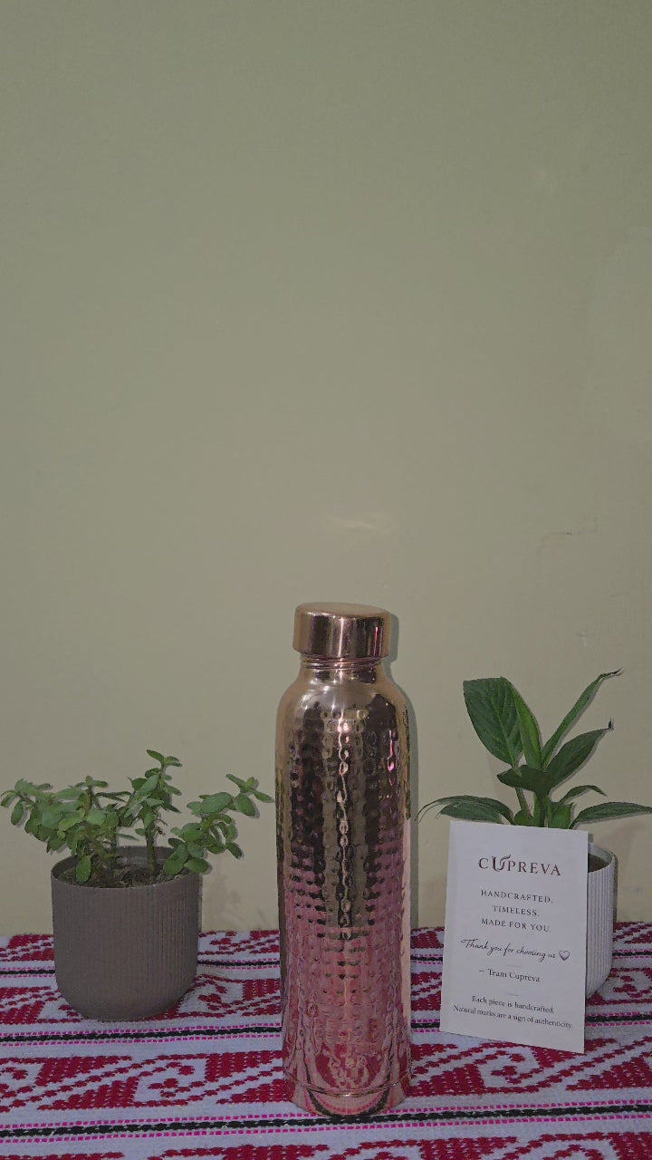 Ayurvedic Pure Copper Bottle for Health & Detox Water