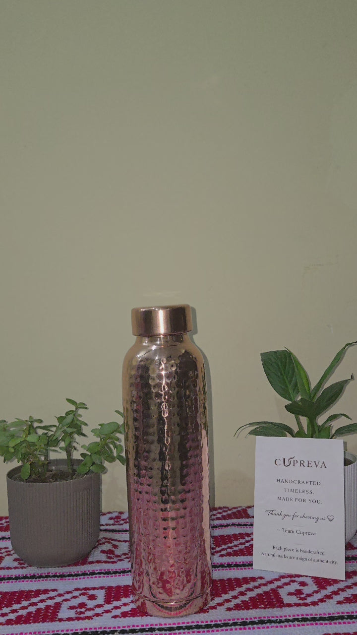 Ayurvedic Pure Copper Bottle for Health & Detox Water